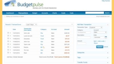 Personal and small business finance software