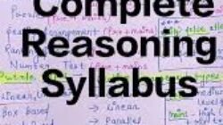 Banking Reasoning Syllabus