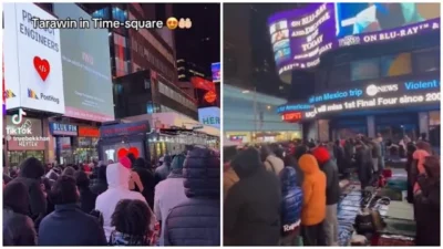 Sholat Tarawih di Times Square New York Digelar Lagi: Dakwah Terbesar di Dunia