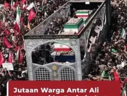 Negara Iran Berduka, Jutaan Pelayat Padati Prosesi Pemakaman Ali Khamenei di Teheran